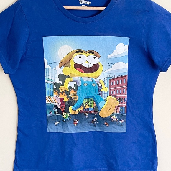 NEW Disney Channel Big City Greens Cricket Graphic Blue T Shirt Women’s Large - Picture 5 of 11